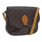 Louis Vuitton Vintage Pre-owned Canvas axelremsvskor Brown, Dam