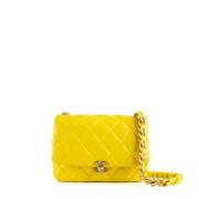 Chanel Vintage Pre-owned Laeder chanel-vskor Yellow, Dam