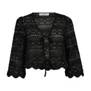 Co'Couture Virka Blus med Halva Ärmar Black, Dam