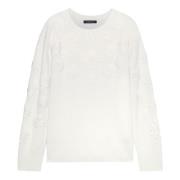 Elena Mirò Stilren Maglia Topp White, Dam