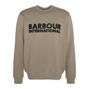 Barbour Otis Logo Sweatshirt Brindle Green, Herr