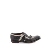 Church's Vintage-look Shanghai loafers med fransar Black, Herr