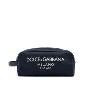 Dolce & Gabbana Nylon logo framficka Blue, Herr