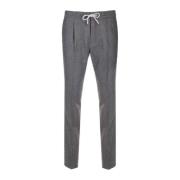 Brunello Cucinelli Byxor med dragsko Gray, Herr