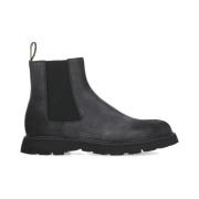 Doucal's Grå Mocka Chelsea Boots för Män Gray, Herr