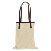 Fendi Vintage Pre-owned Canvas fendi-vskor Beige, Dam