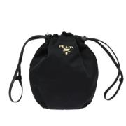 Prada Vintage Pre-owned Tyg kuvertvskor Black, Dam