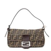 Fendi Vintage Pre-owned Canvas axelremsvskor Multicolor, Dam