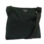 Prada Vintage Pre-owned Nylon prada-vskor Green, Dam