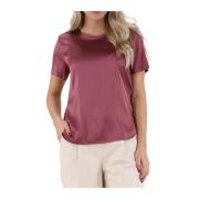 Liu Jo Blank T-shirt med bottenkilar Pink, Dam