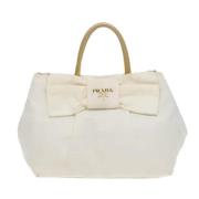 Prada Vintage Pre-owned Tyg prada-vskor White, Dam