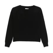 Ermanno Scervino Svart Stickad Topp Black, Dam