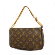 Louis Vuitton Vintage Pre-owned Tyg kuvertvskor Brown, Dam