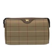 Burberry Vintage Pre-owned Canvas kuvertvskor Beige, Dam