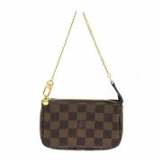 Louis Vuitton Vintage Pre-owned Tyg kuvertvskor Brown, Dam