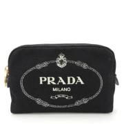 Prada Vintage Pre-owned Canvas prada-vskor Black, Dam