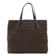 Fendi Vintage Pre-owned Canvas fendi-vskor Brown, Dam