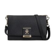 Tommy Hilfiger Kvinnors Crossbody Väska med Stil Black, Dam