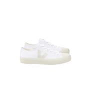 Veja Wata Ii Low Canvas Vit Pierr Blanco Y Piedra White, Dam