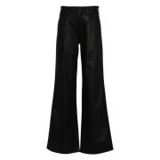 7 For All Mankind Premium Denim Jeans med Eleganta Detaljer Black, Dam