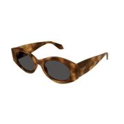 Alaïa Havana Grå Solglasögon Brown, Unisex