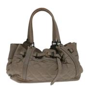 Burberry Vintage Pre-owned Laeder handvskor Beige, Dam