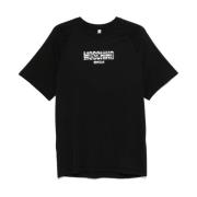 Moschino Logo Print Crew Neck T-shirt Black, Herr