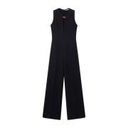 Stella McCartney Svart Kedjedetalj V-ringad Klänning Black, Dam