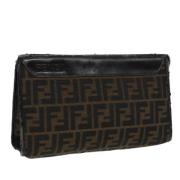 Fendi Vintage Pre-owned Canvas kuvertvskor Brown, Dam