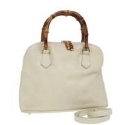 Gucci Vintage Pre-owned Laeder gucci-vskor White, Dam