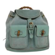 Gucci Vintage Pre-owned Mocka ryggsckar Blue, Dam