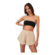 Undress Code Delicate Side-Tie Shorts Sand Beige, Dam