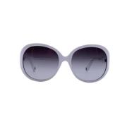 Dolce & Gabbana Pre-owned Pre-owned Acetat solglasgon White, Dam