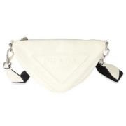 Prada Vintage Pre-owned Laeder crossbodyvskor White, Dam