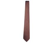 Canali Elegant Sidenslips med Diamantmönster Brown, Herr