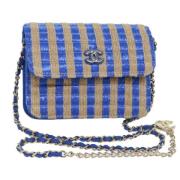 Chanel Vintage Pre-owned Canvas chanel-vskor Blue, Dam