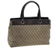 Bottega Veneta Vintage Pre-owned Canvas handvskor Brown, Dam