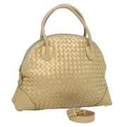 Bottega Veneta Vintage Pre-owned Laeder handvskor Yellow, Dam