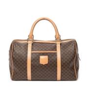 Celine Vintage Pre-owned Belagd canvas handvskor Brown, Dam