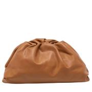 Bottega Veneta Vintage Pre-owned Laeder kuvertvskor Brown, Dam