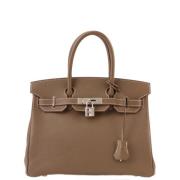 Hermès Vintage Pre-owned Canvas handvskor Brown, Dam