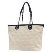 Chanel Vintage Pre-owned Laeder chanel-vskor Beige, Dam