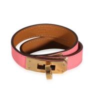 Hermès Vintage Pre-owned Tyg armband Pink, Dam