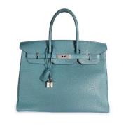 Hermès Vintage Pre-owned Laeder handvskor Blue, Dam