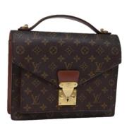 Louis Vuitton Vintage Pre-owned Canvas louis-vuitton-vskor Brown, Dam