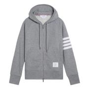 Thom Browne Dragkedja Cardigan Sweatshirt Gray, Herr