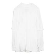 Rick Owens Kortärmad T-shirt med rund hals White, Herr