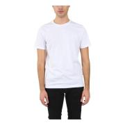 Dondup Jersey T-shirt med broderad bröst White, Herr