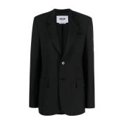 Msgm Blazerjacka Black, Dam