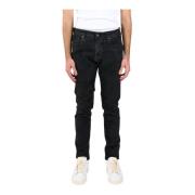 Salvatore Santoro Sammet Skinny Jeans Black, Herr